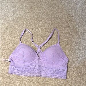 Victoria's Secret Purple Bralette with Lace Trim